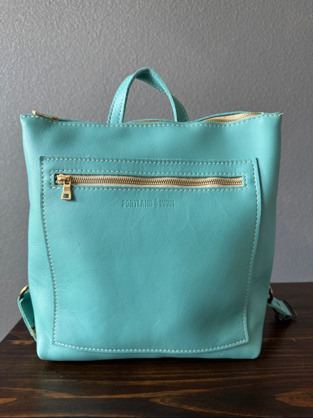 New Portland Leather 🦄 Optical Classic Tote Backpack!